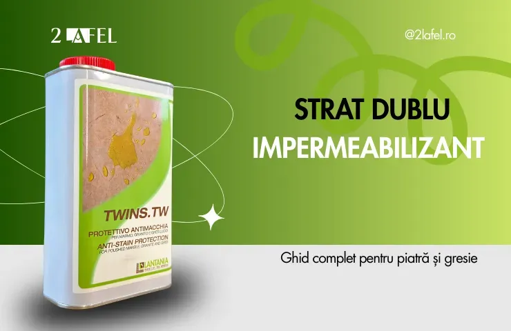 Strat dublu impermeabilizant piatra