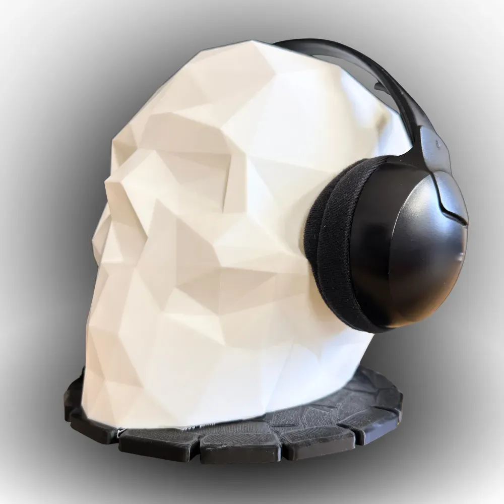 Suport casti, casca VR, ochelari SKULL ALB